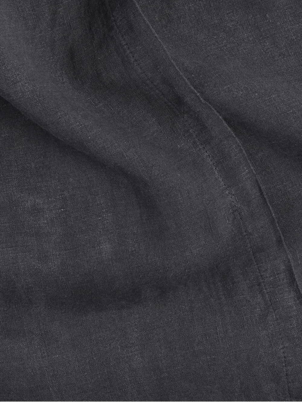 Parachute Coal Linen Fitted Sheet King - Picture 2 of 4